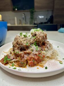 Mozzarella Stuffed Meatballs
