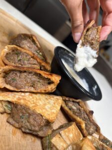 Arayes : Meat-Stuffed Pitas