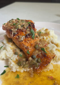salmon piccata