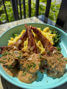 Peppercorn Sauce Lamb Chops