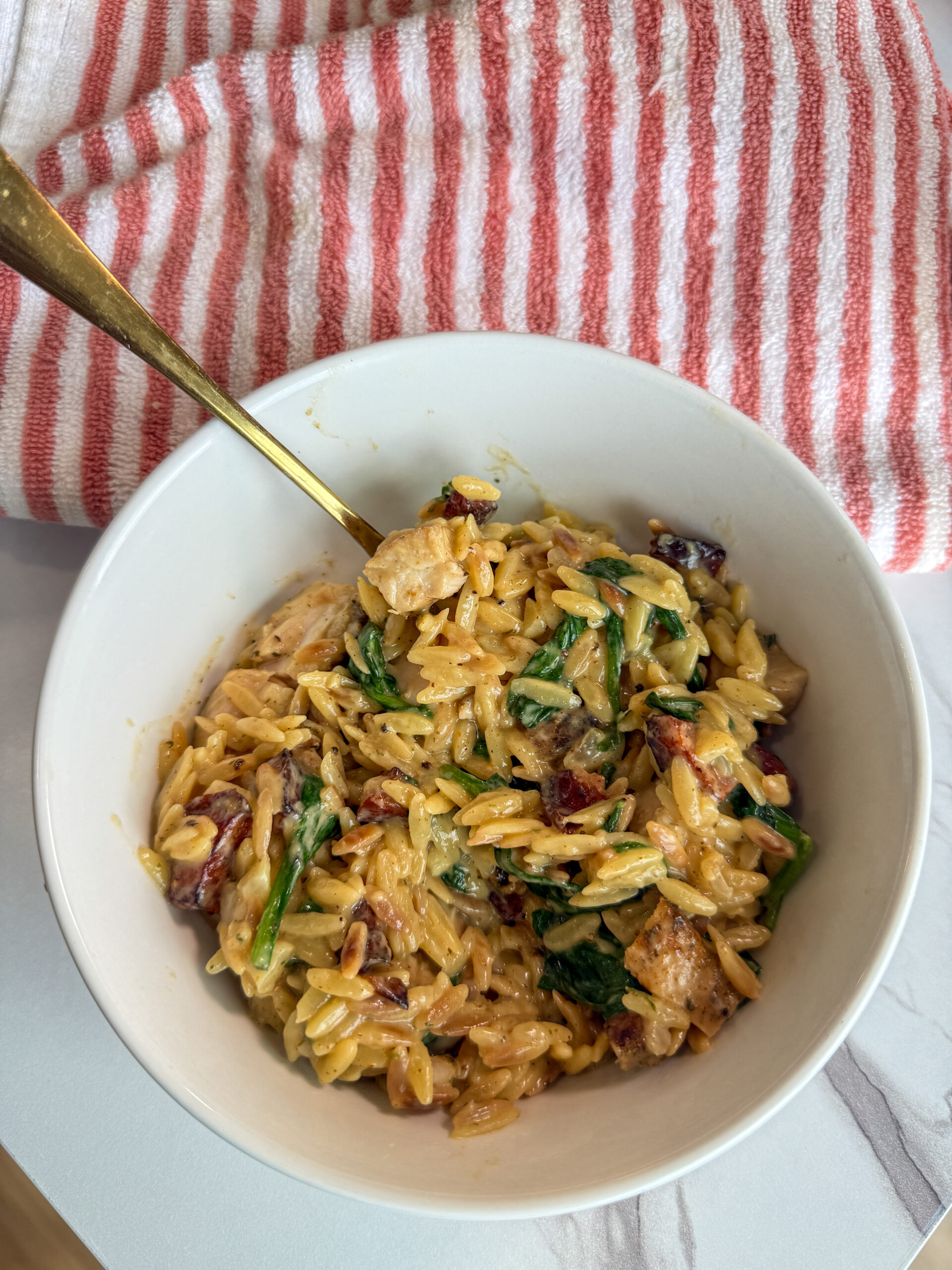Chicken and Sausage Orzo