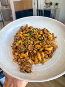 Single Serve Hamburger Helper