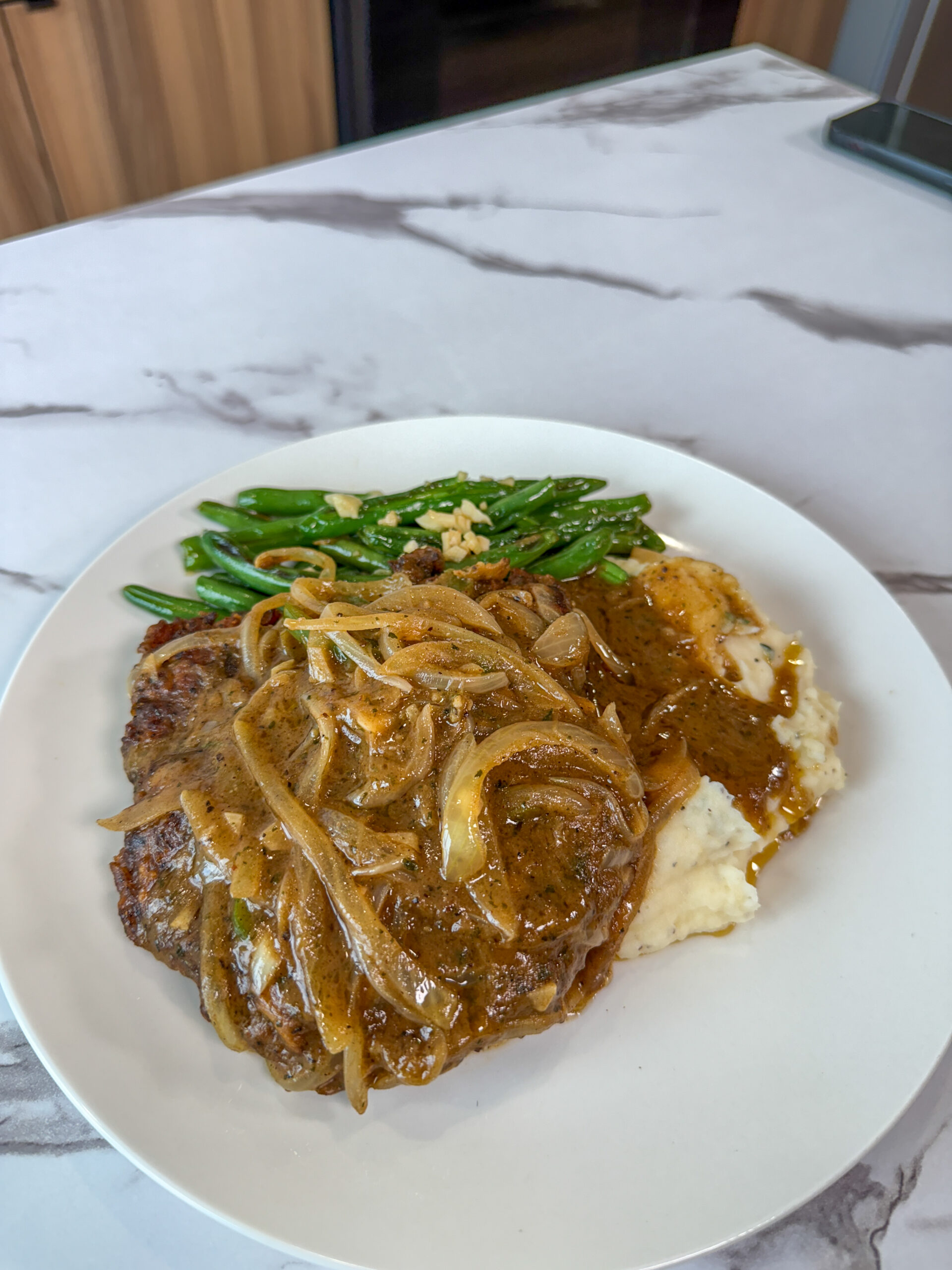 Single Serve Smothered Porkchop