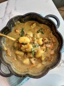 Single Serve Chicken and Gnocchi Soup
