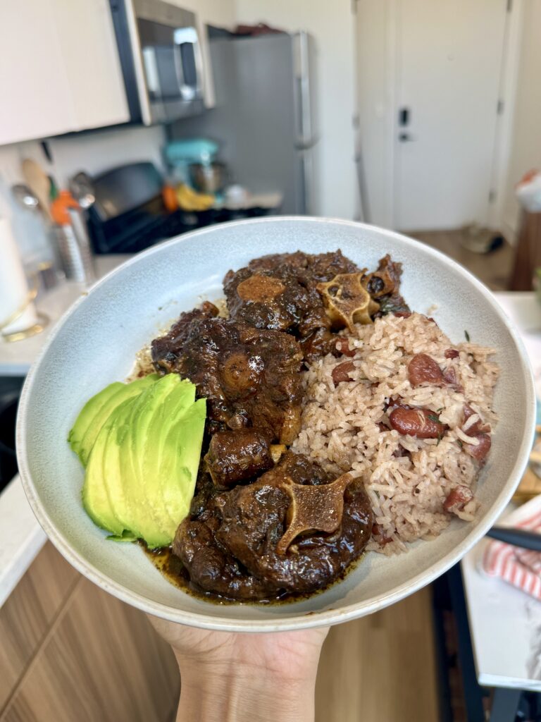 Single serve Jamaican rice and peas