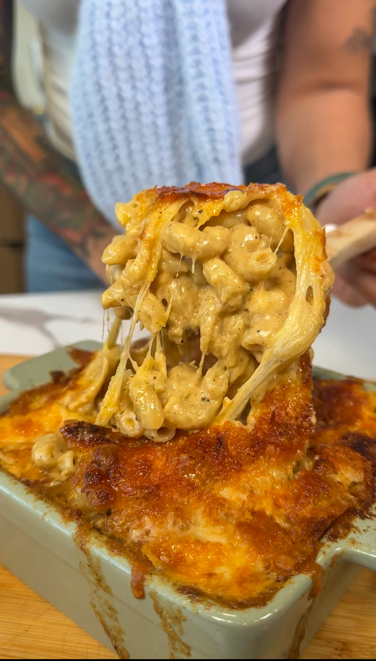 Small Serving Baked Mac and Cheese