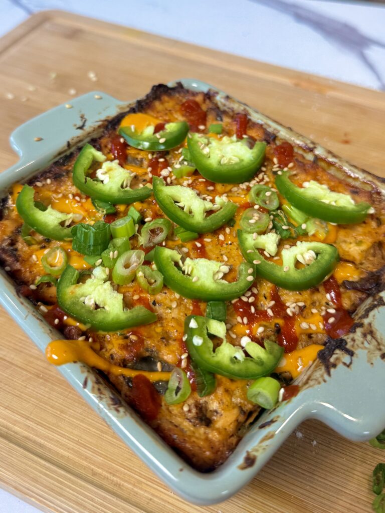 Salmon Sushi Bake for One